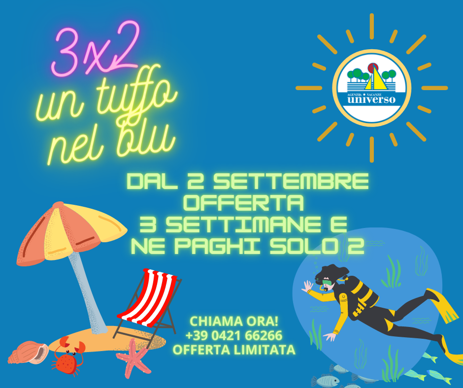 Offerta settembre 3x2